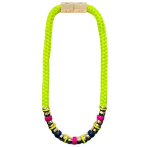 Skinny Classic Neon Yellow Necklace