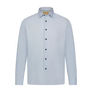 Sky Blue Knit Long Sleeve Shirt