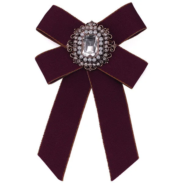 Solid Ribbon Polyester Bow Tie
