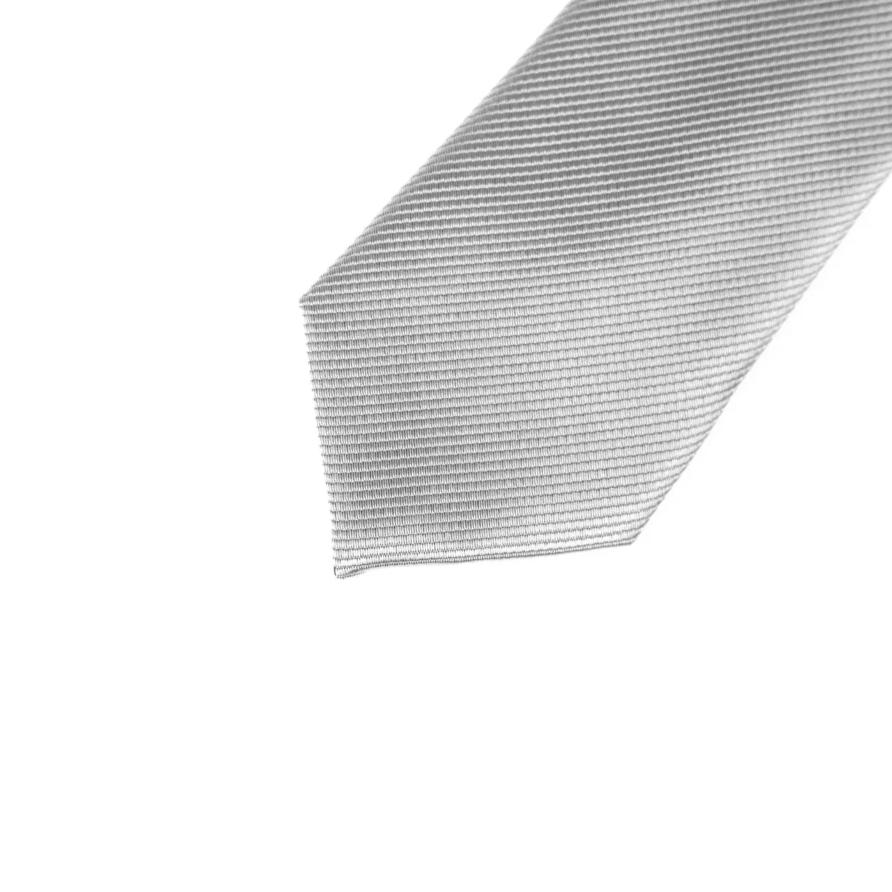 Solid Silver Light Grey Tie