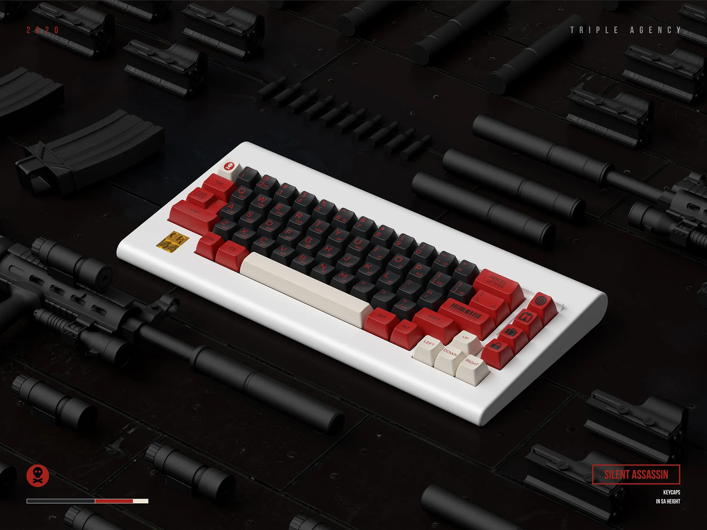 SP SA Silent Assassin Keycap Set