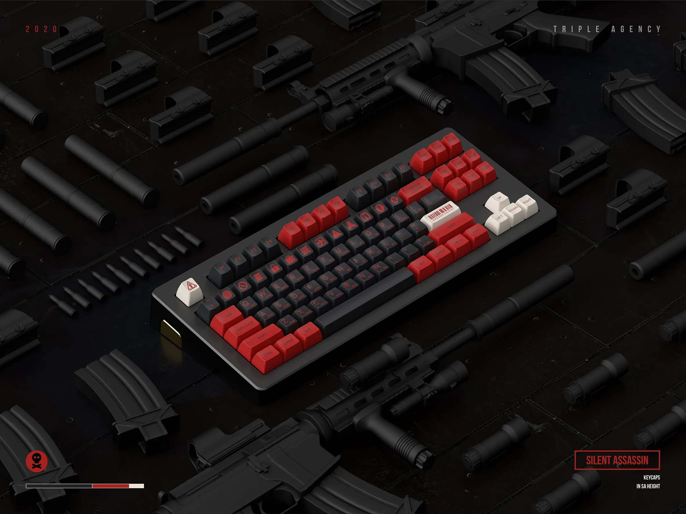 SP SA Silent Assassin Keycap Set