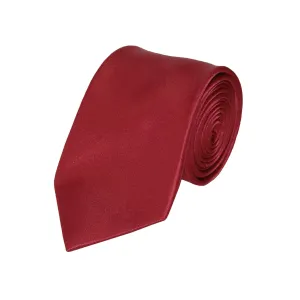 Stacy Adams Solid Tie and Handkerchief - Medium Red