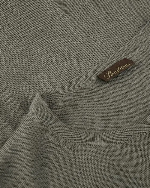 STENSTROMS | Merino Crew Neck Sweater | Light Green