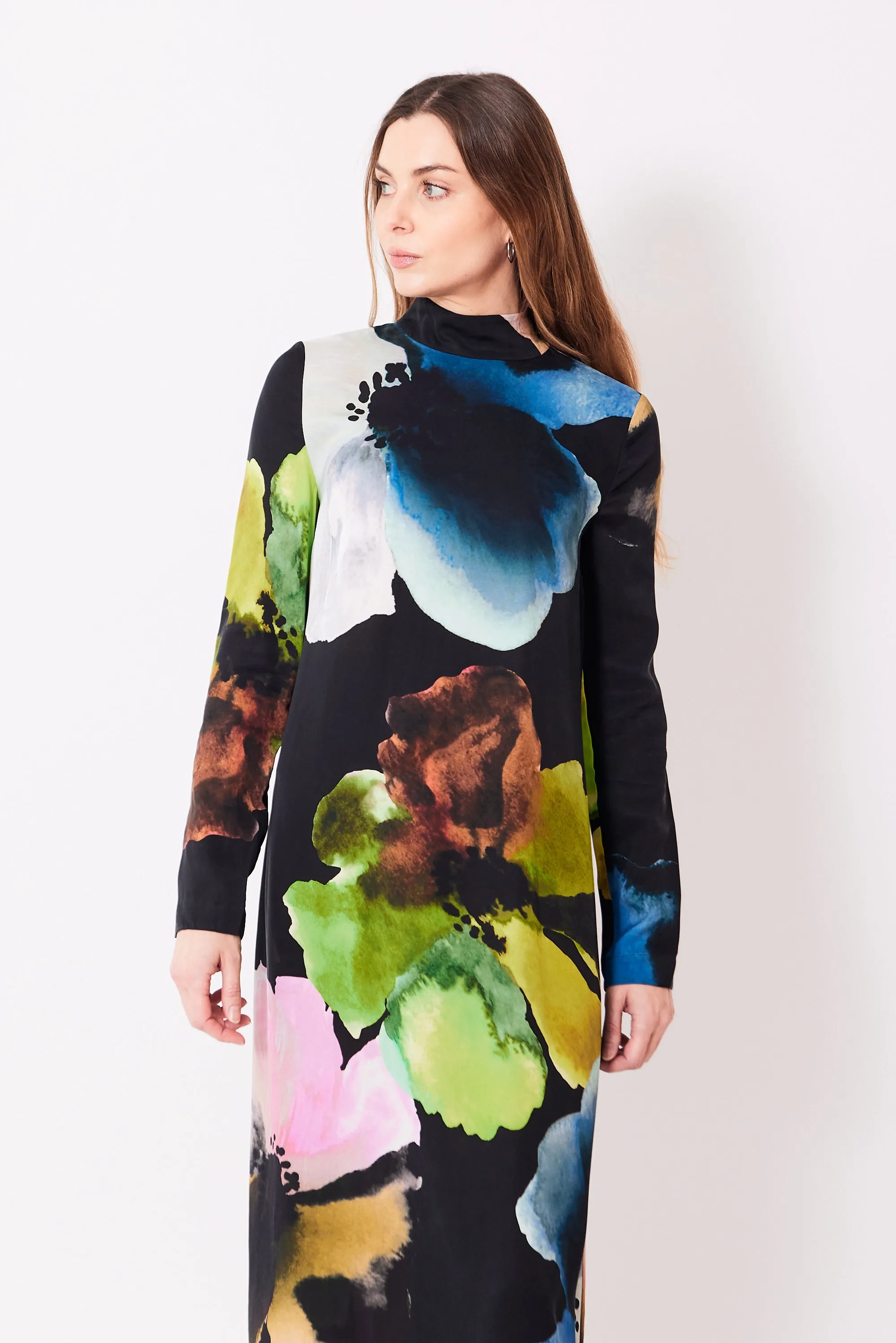 Stine Goya Long Sleeve Midi Dress