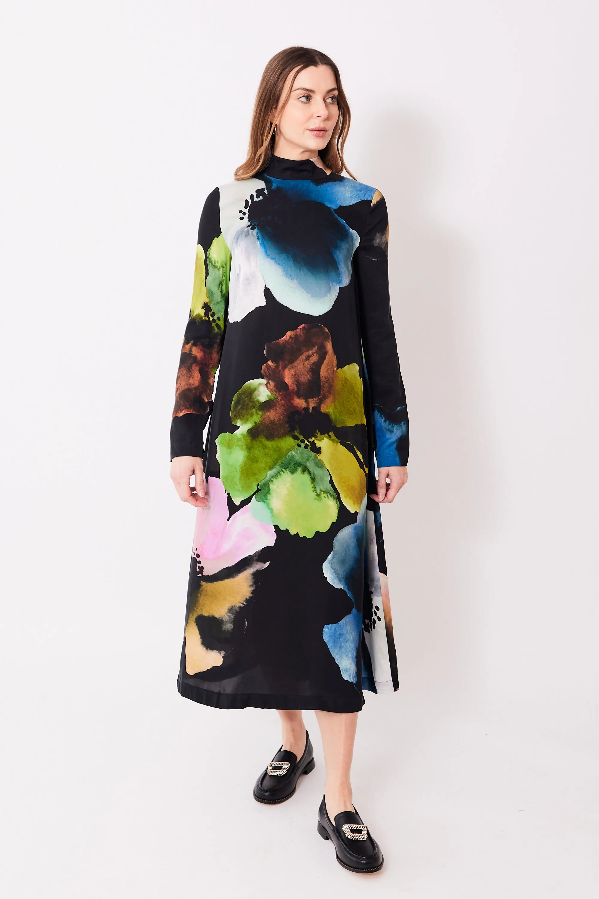 Stine Goya Long Sleeve Midi Dress