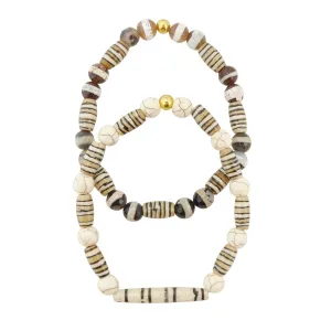 Striped bracelet set