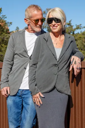 SWEATSHIRT BLAZER - CHARCOAL
