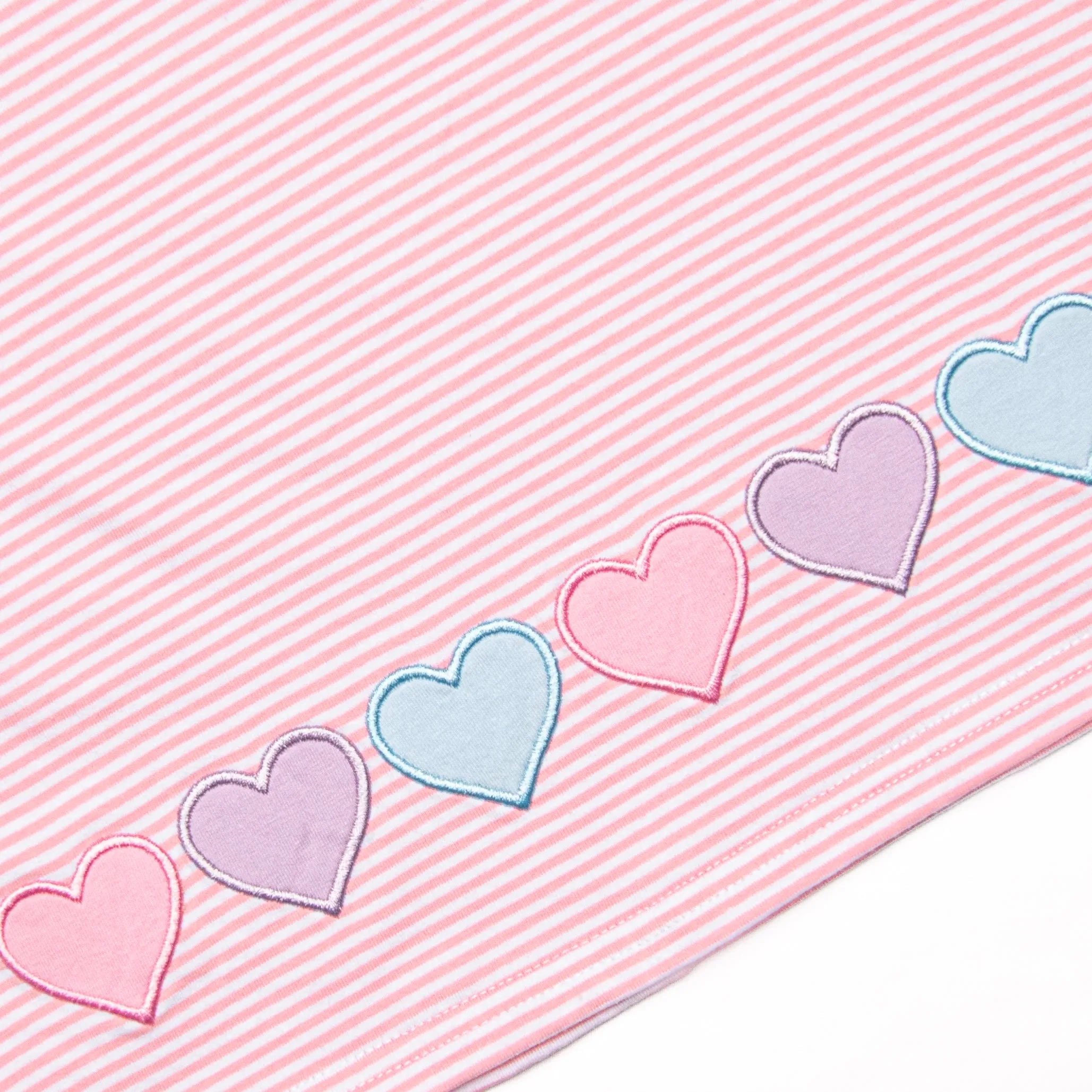 Sweet-tarts and Sweethearts Applique Dress, Pink