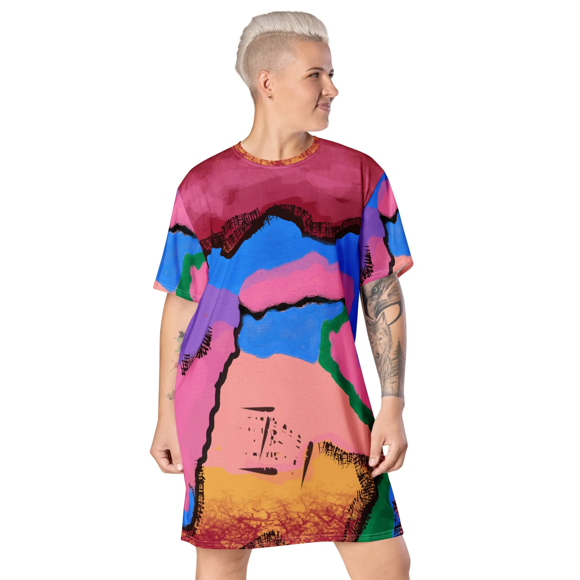 T-shirt Dress, Abstract Art