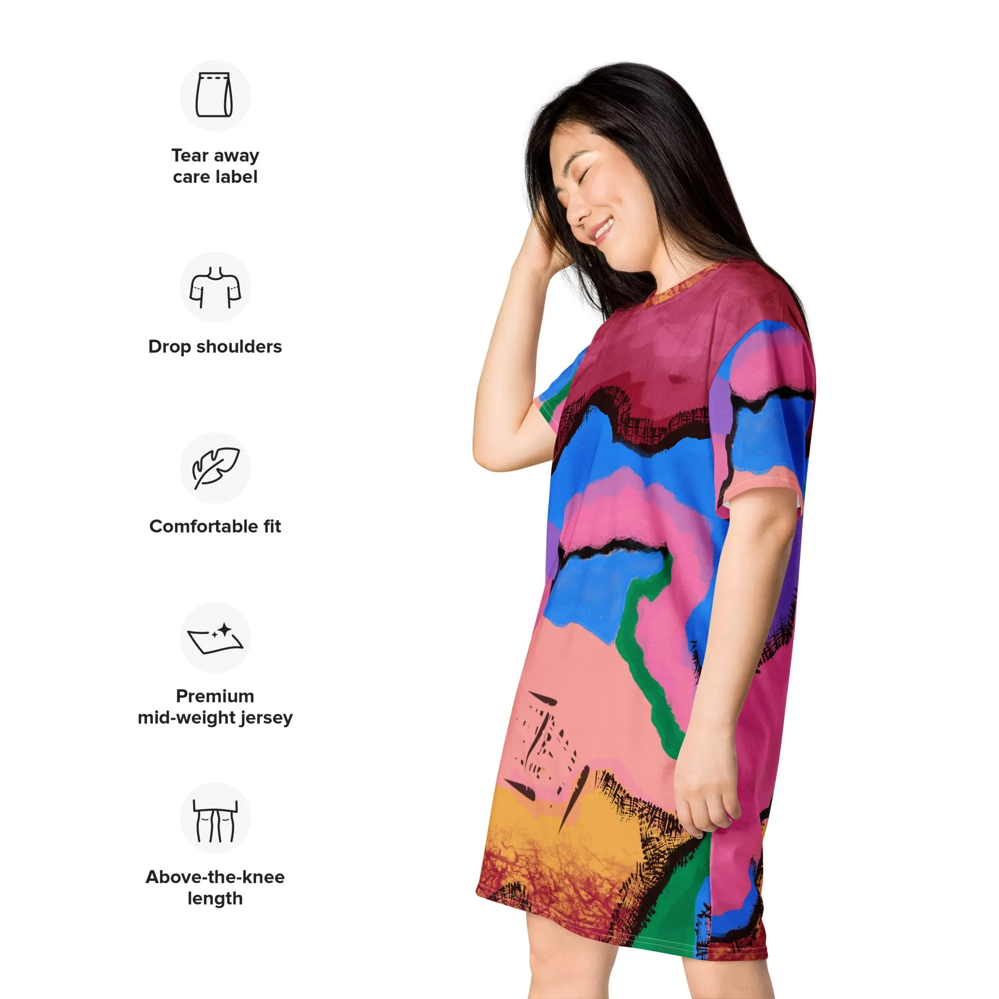 T-shirt Dress, Abstract Art