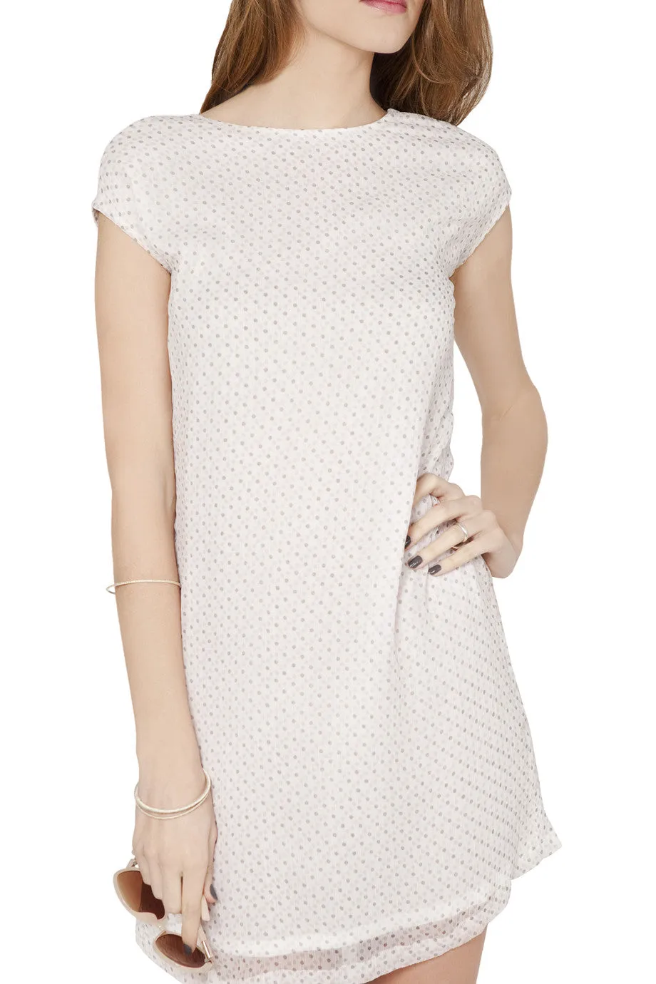 TANTRA PAULINA White Dotted Dress