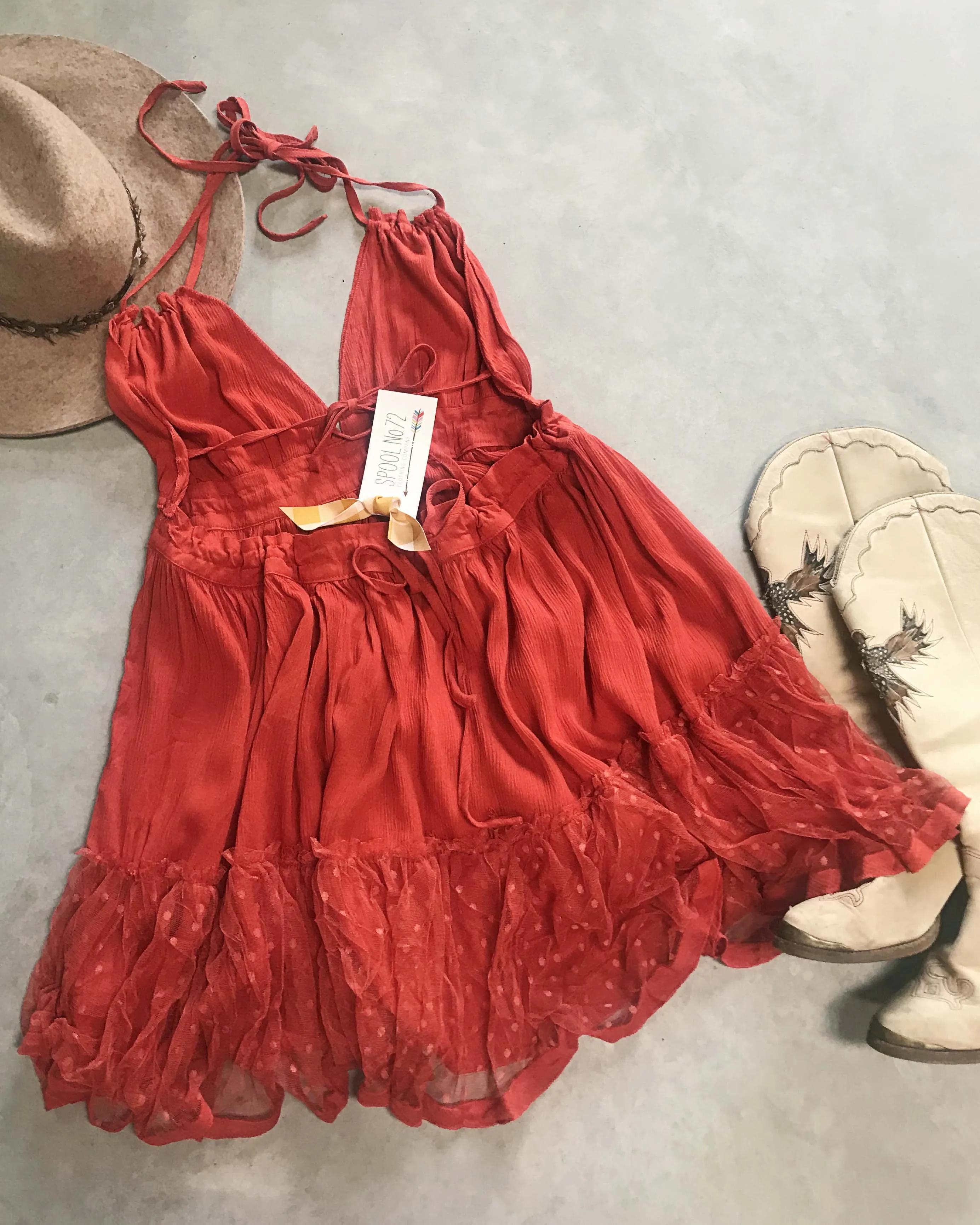 The 80 Degree Dress in Dark Rust
