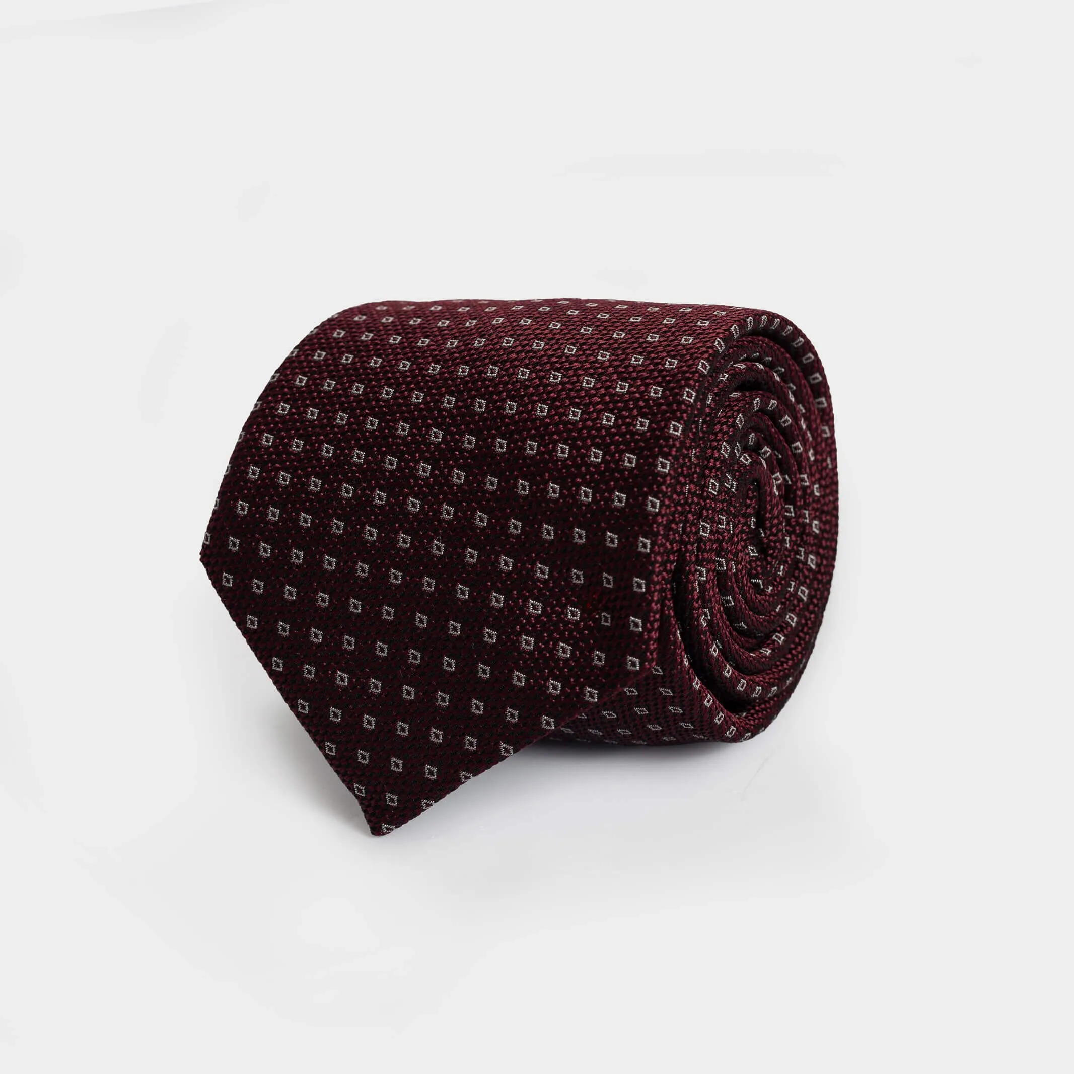 The Maroon Monte Silk Cotton Tie