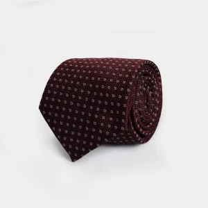 The Maroon Monte Silk Cotton Tie