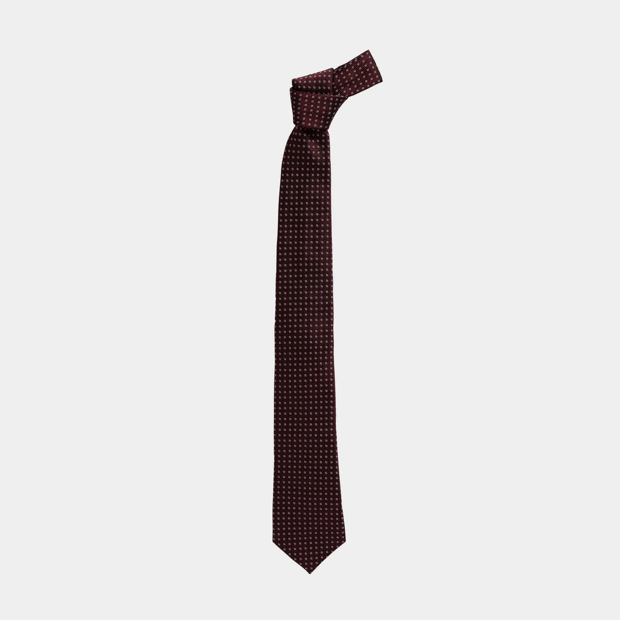 The Maroon Monte Silk Cotton Tie