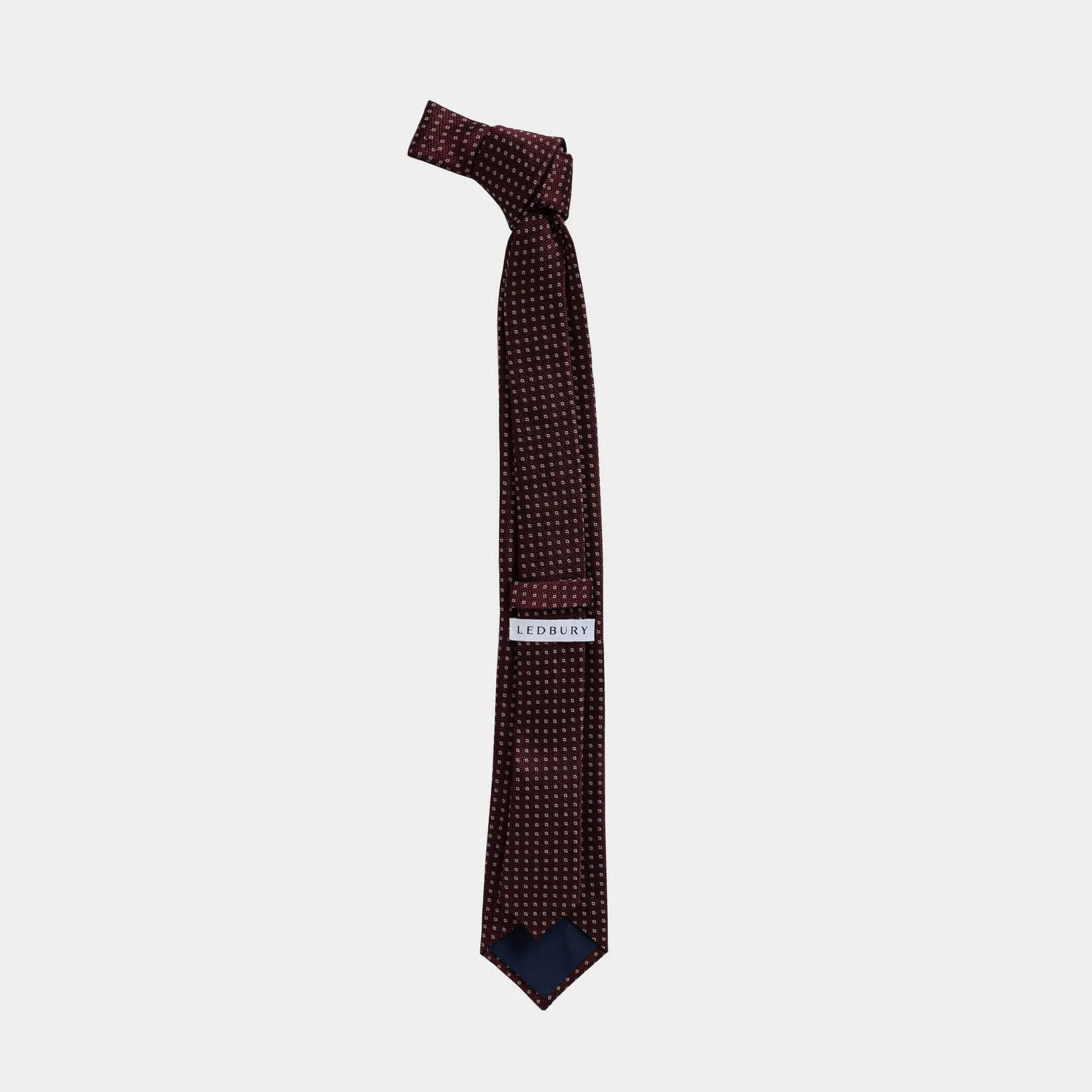 The Maroon Monte Silk Cotton Tie