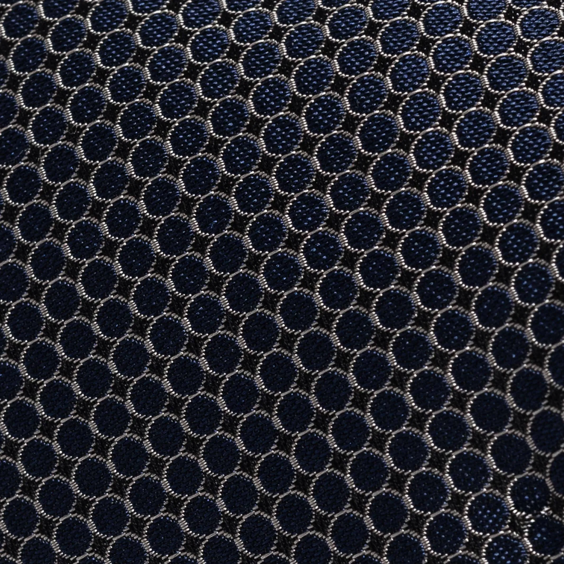 The Navy Blue Santo Silk Cotton Tie