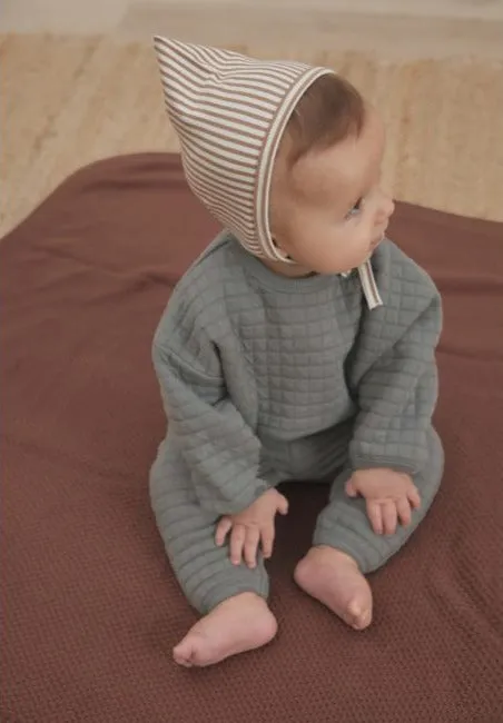 The Pixie Bonnet by Quincy Mae - Walnut Stripe
