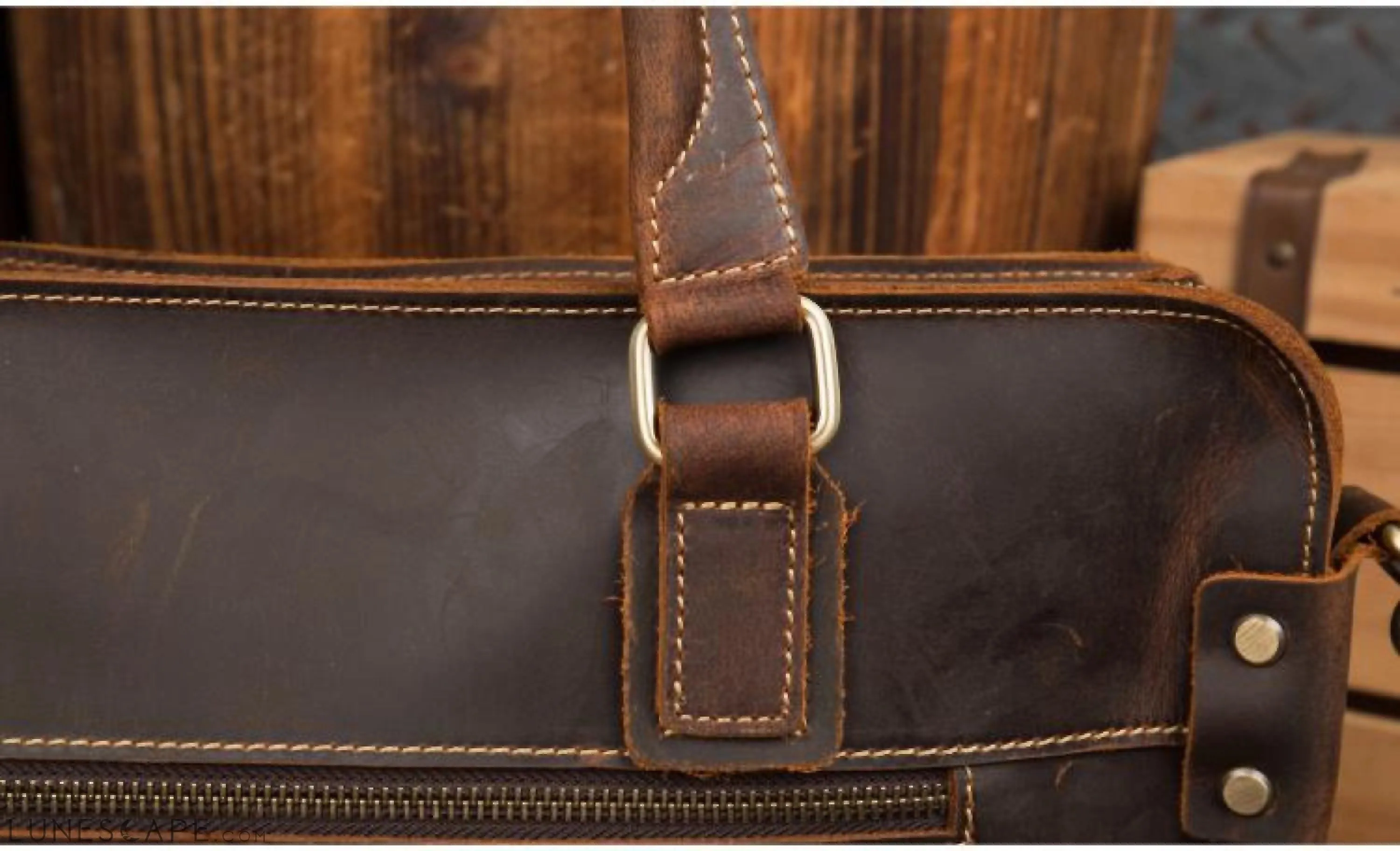 The Viggo Briefcase | Genuine Leather Messenger Bag