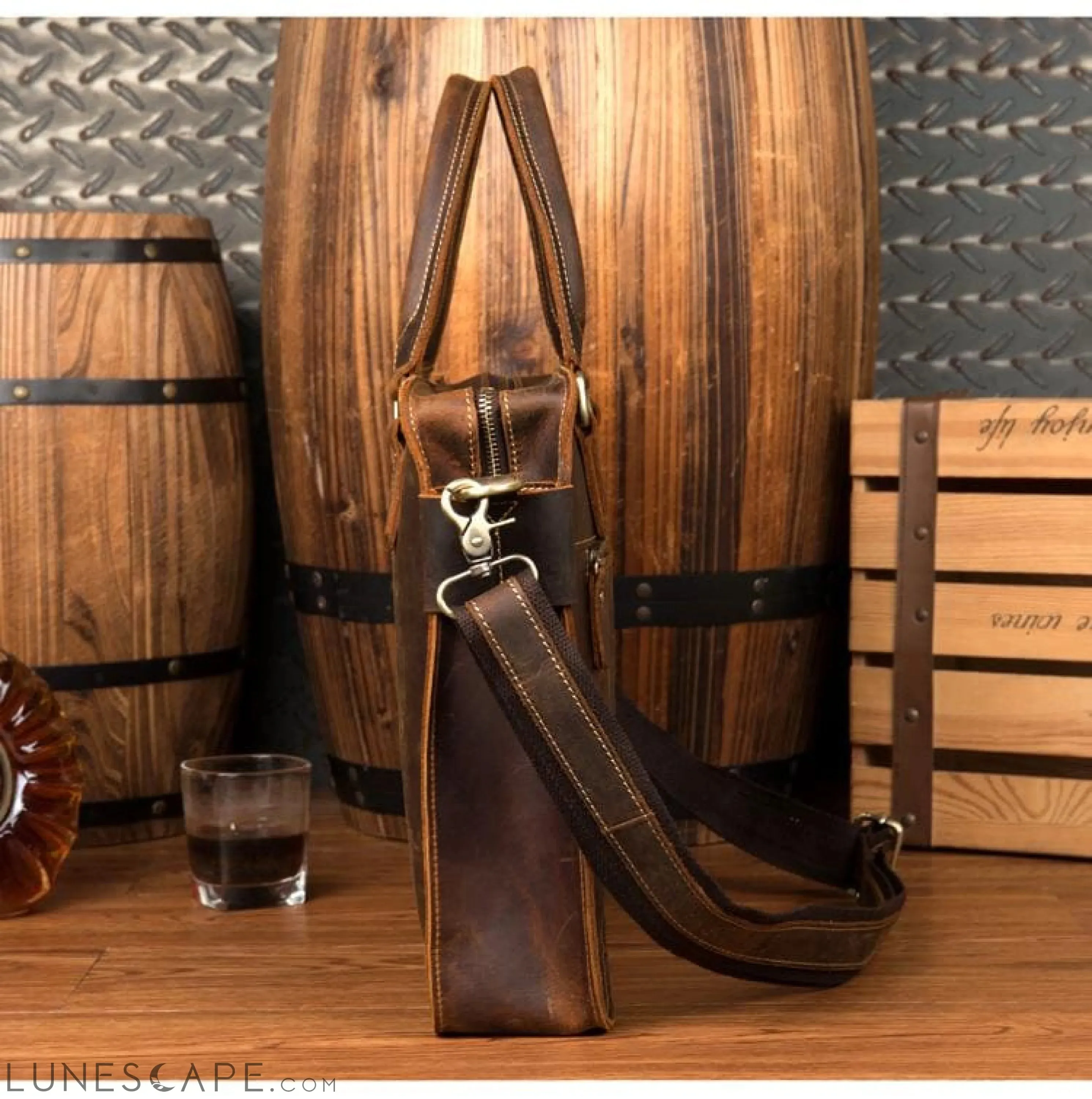 The Viggo Briefcase | Genuine Leather Messenger Bag
