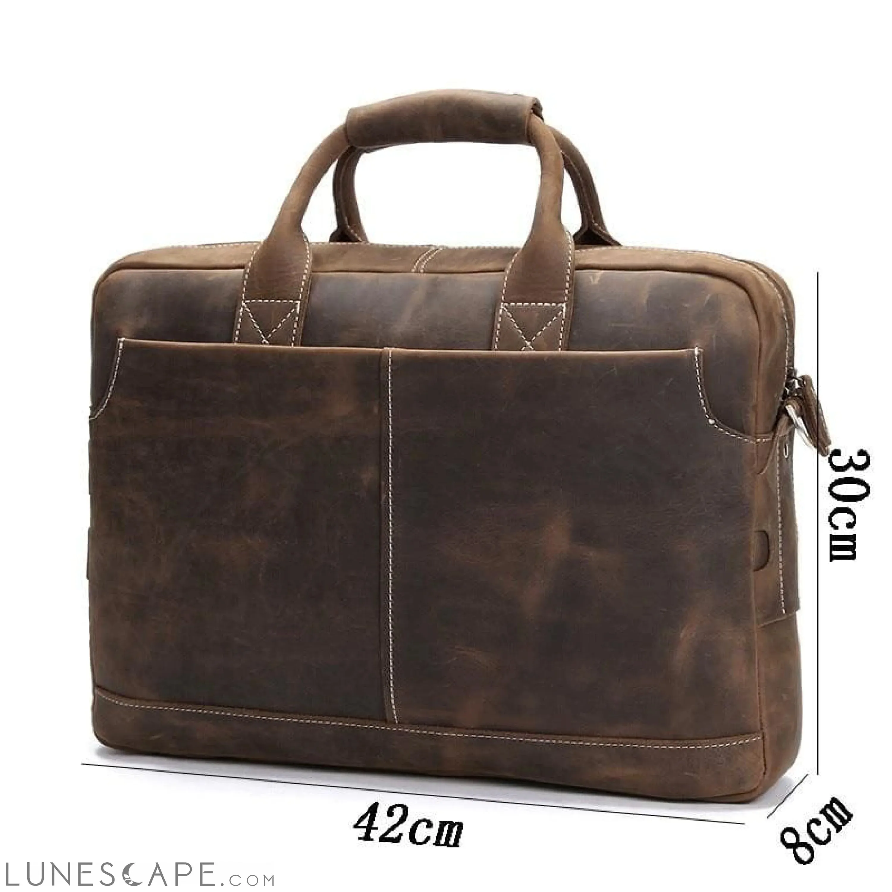 The Welch Briefcase | Vintage Leather Messenger Bag