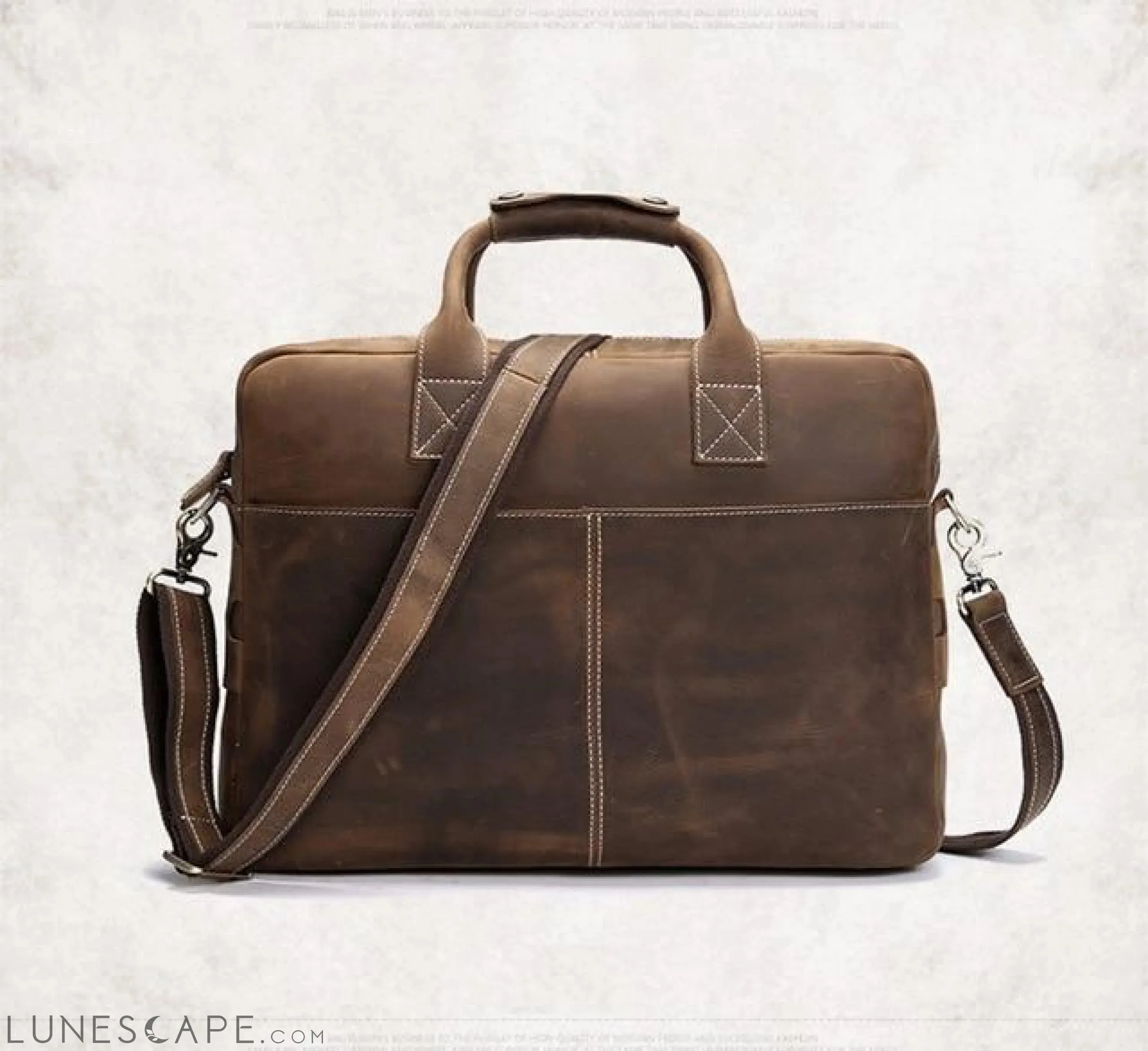 The Welch Briefcase | Vintage Leather Messenger Bag
