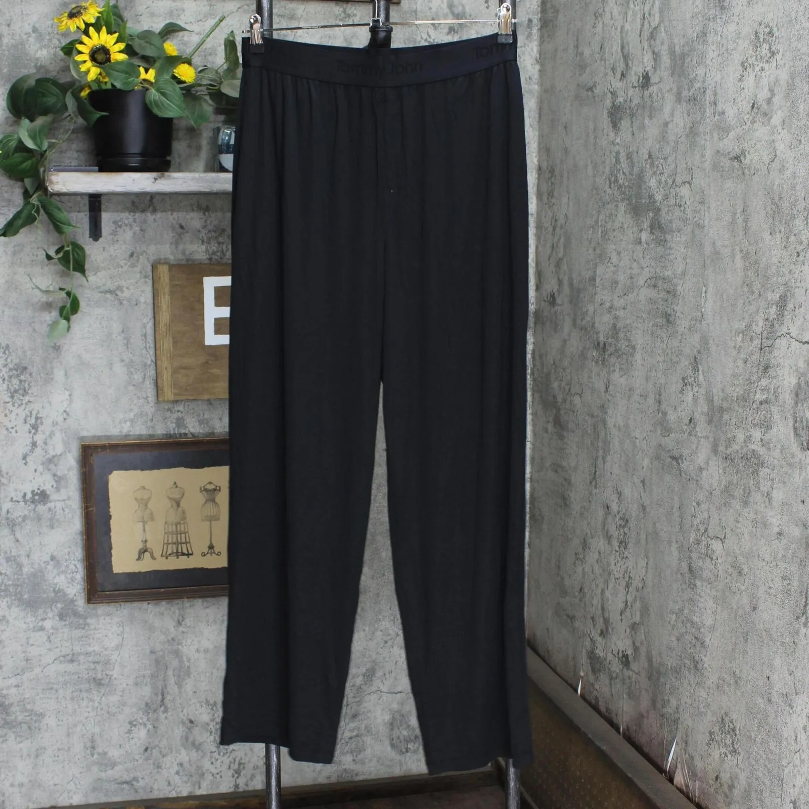 Tommy John Men's Second Skin Pajama Pants 2017SS Black L