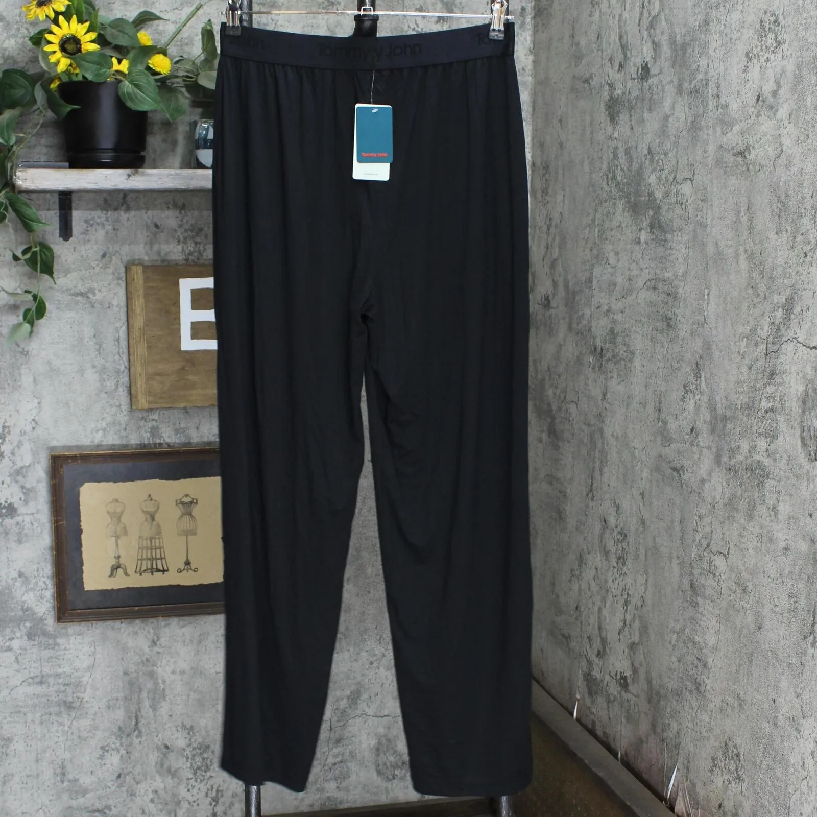 Tommy John Men's Second Skin Pajama Pants 2017SS Black L