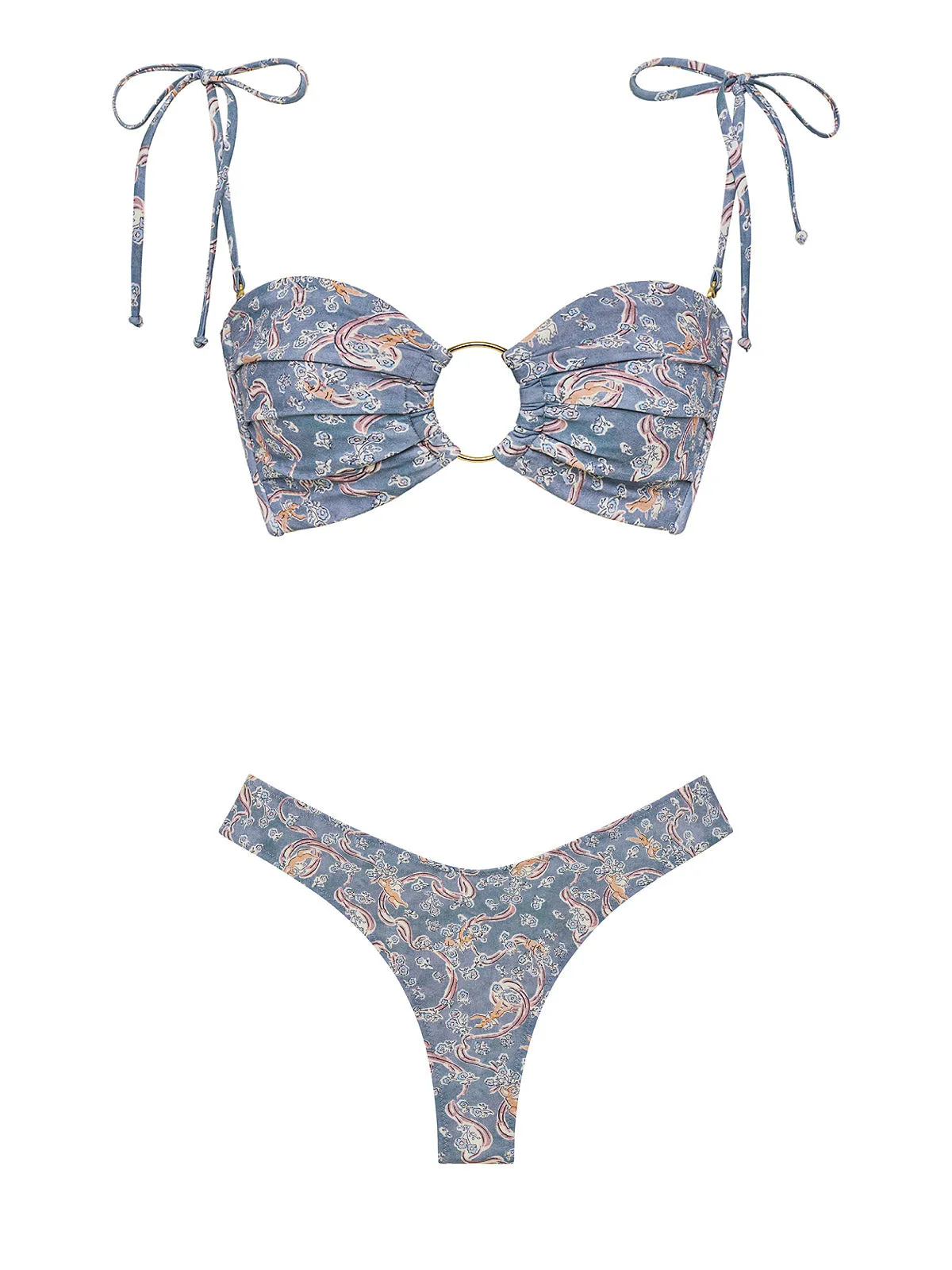 Tori Ties Bandeau-Lulu Bikini ::RET