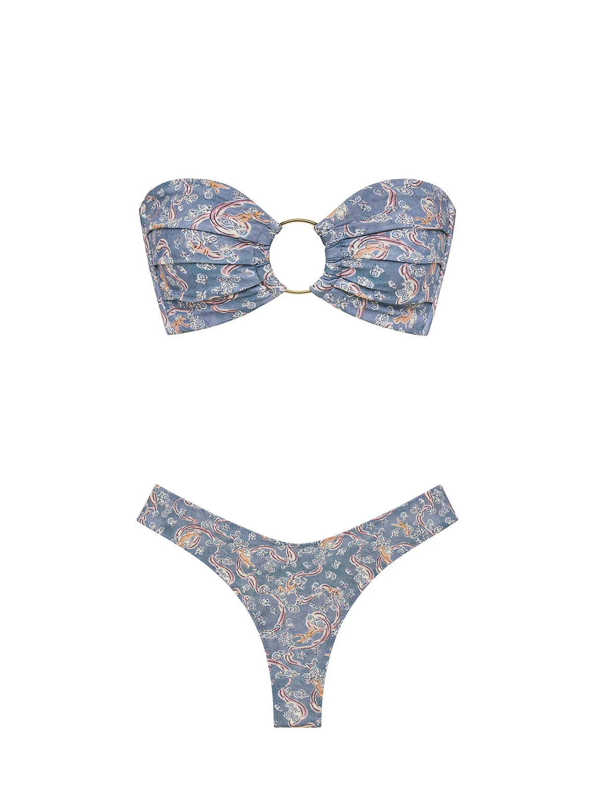 Tori Ties Bandeau-Lulu Bikini ::RET