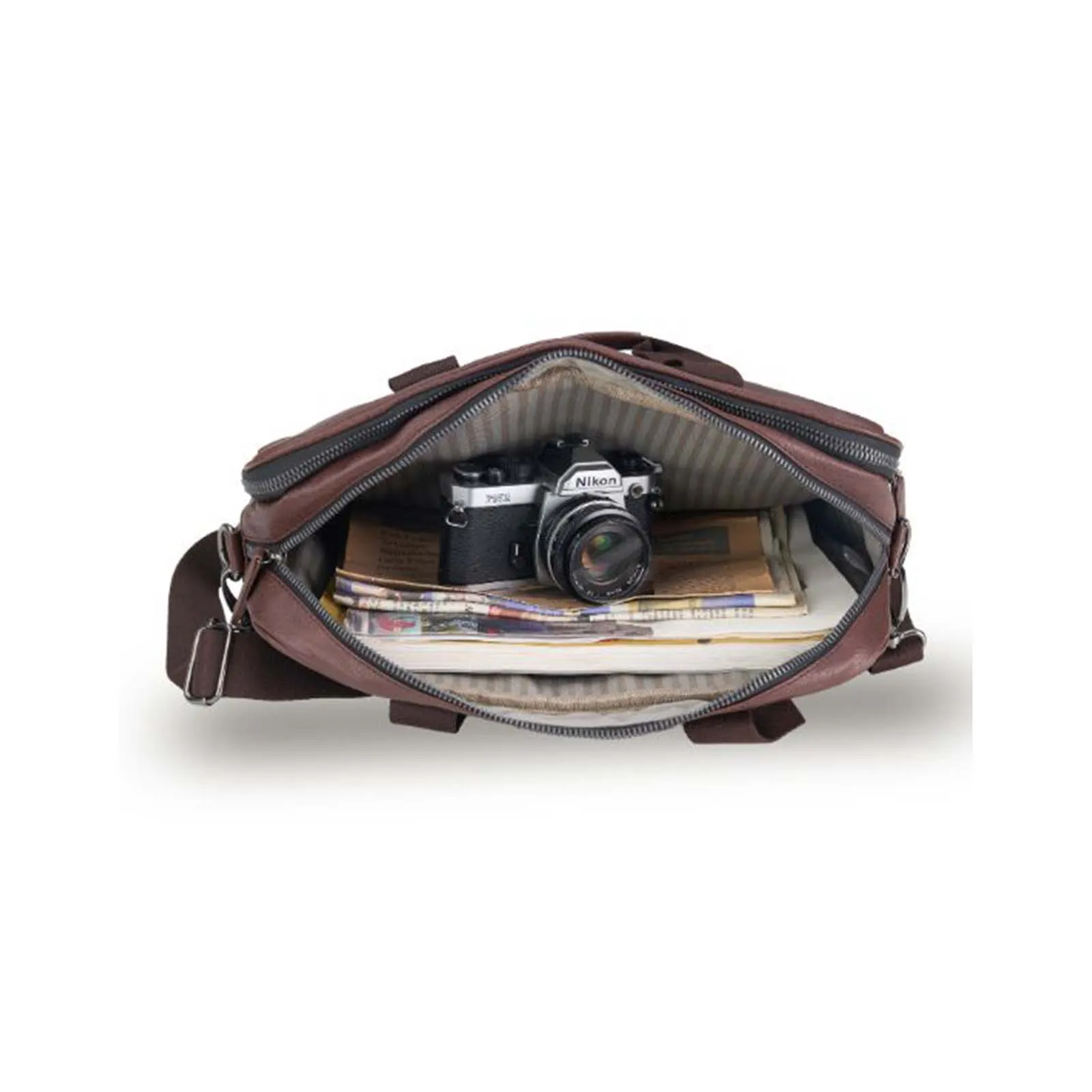 Tosca Classic Satchel Chocolate