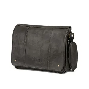 Tosca V.L Laptop Messenger Bag Ash Black