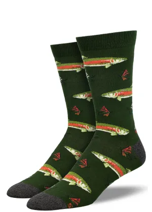 Trout Men's Bamboo Socks