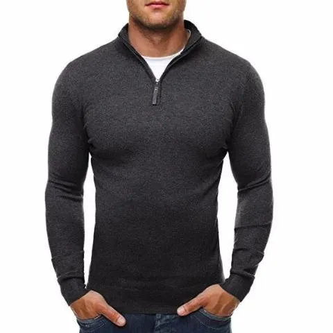 Turtleneck Zipper Slim Fit Sweatshirts