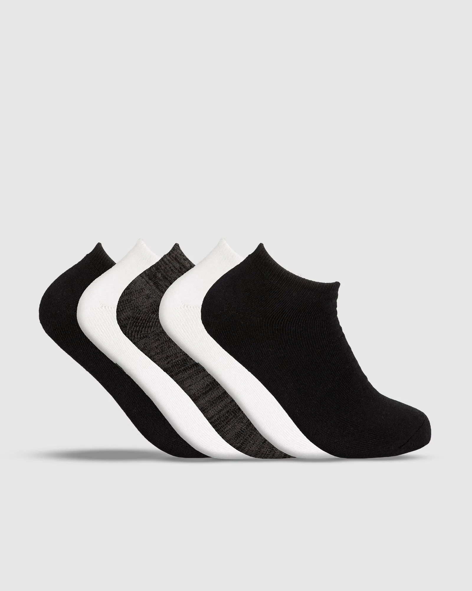 UNIT Essential Men's Bamboo No Show Socks - 5 Pack