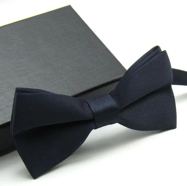 Veektie  Solid Colors Fashion Bow Ties For Men Bowtie Tuxedo Classic  Wedding Party  Red Black White Butterfly  Brand Cravate