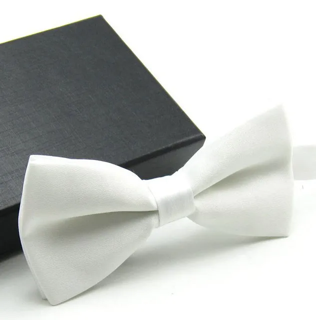 Veektie  Solid Colors Fashion Bow Ties For Men Bowtie Tuxedo Classic  Wedding Party  Red Black White Butterfly  Brand Cravate