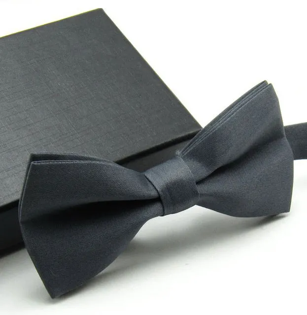 Veektie  Solid Colors Fashion Bow Ties For Men Bowtie Tuxedo Classic  Wedding Party  Red Black White Butterfly  Brand Cravate