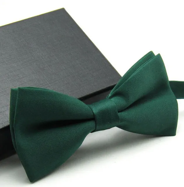 Veektie  Solid Colors Fashion Bow Ties For Men Bowtie Tuxedo Classic  Wedding Party  Red Black White Butterfly  Brand Cravate