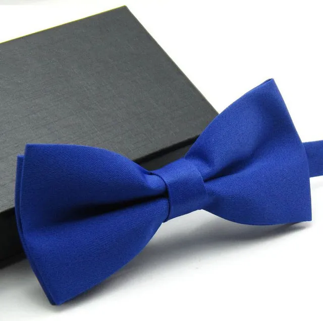 Veektie  Solid Colors Fashion Bow Ties For Men Bowtie Tuxedo Classic  Wedding Party  Red Black White Butterfly  Brand Cravate