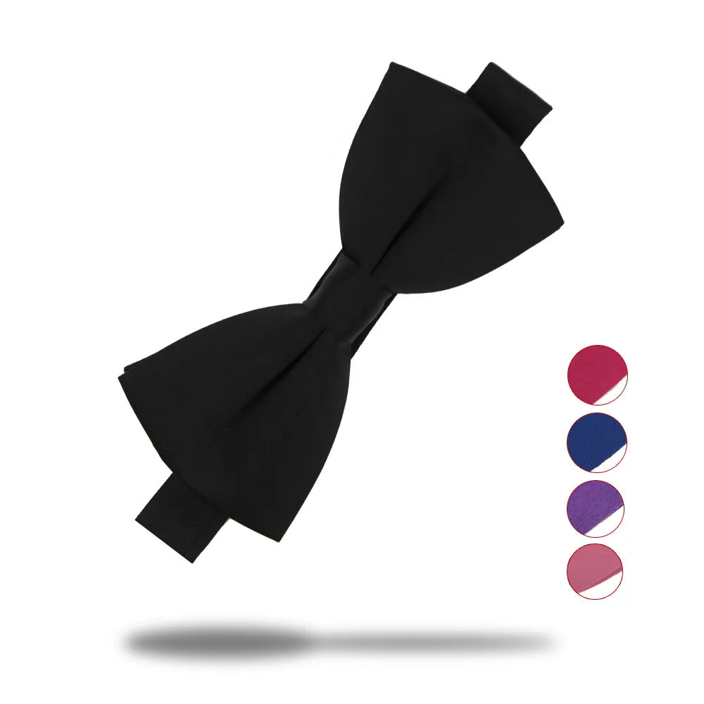 Veektie  Solid Colors Fashion Bow Ties For Men Bowtie Tuxedo Classic  Wedding Party  Red Black White Butterfly  Brand Cravate