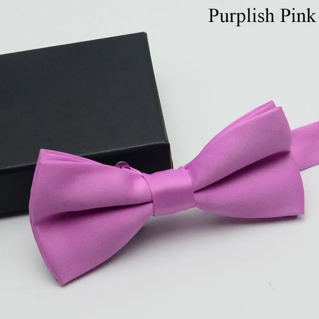 Veektie  Solid Colors Fashion Bow Ties For Men Bowtie Tuxedo Classic  Wedding Party  Red Black White Butterfly  Brand Cravate