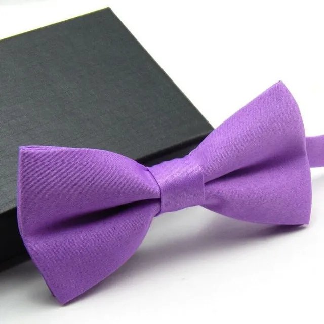 Veektie  Solid Colors Fashion Bow Ties For Men Bowtie Tuxedo Classic  Wedding Party  Red Black White Butterfly  Brand Cravate
