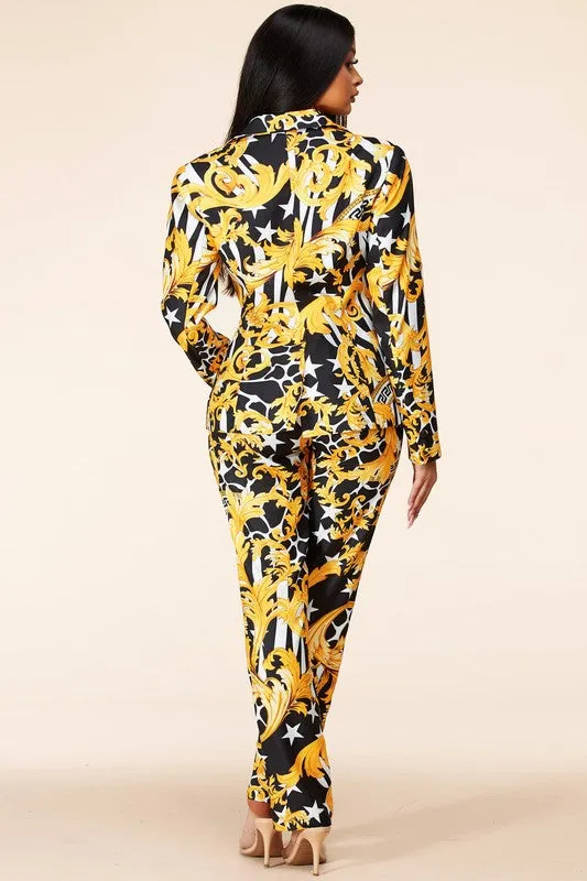Venesse Blazer Pants Set