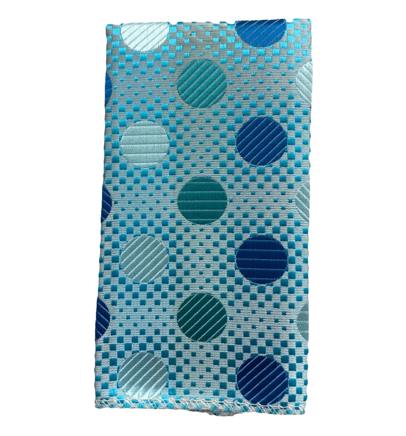 Venturi Vomo Tie and Handkerchief - Marine Polka Dots T3