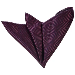 Violet Purple Black Pocket Square for Men - Premium Silk Handkerchiefs for Suits