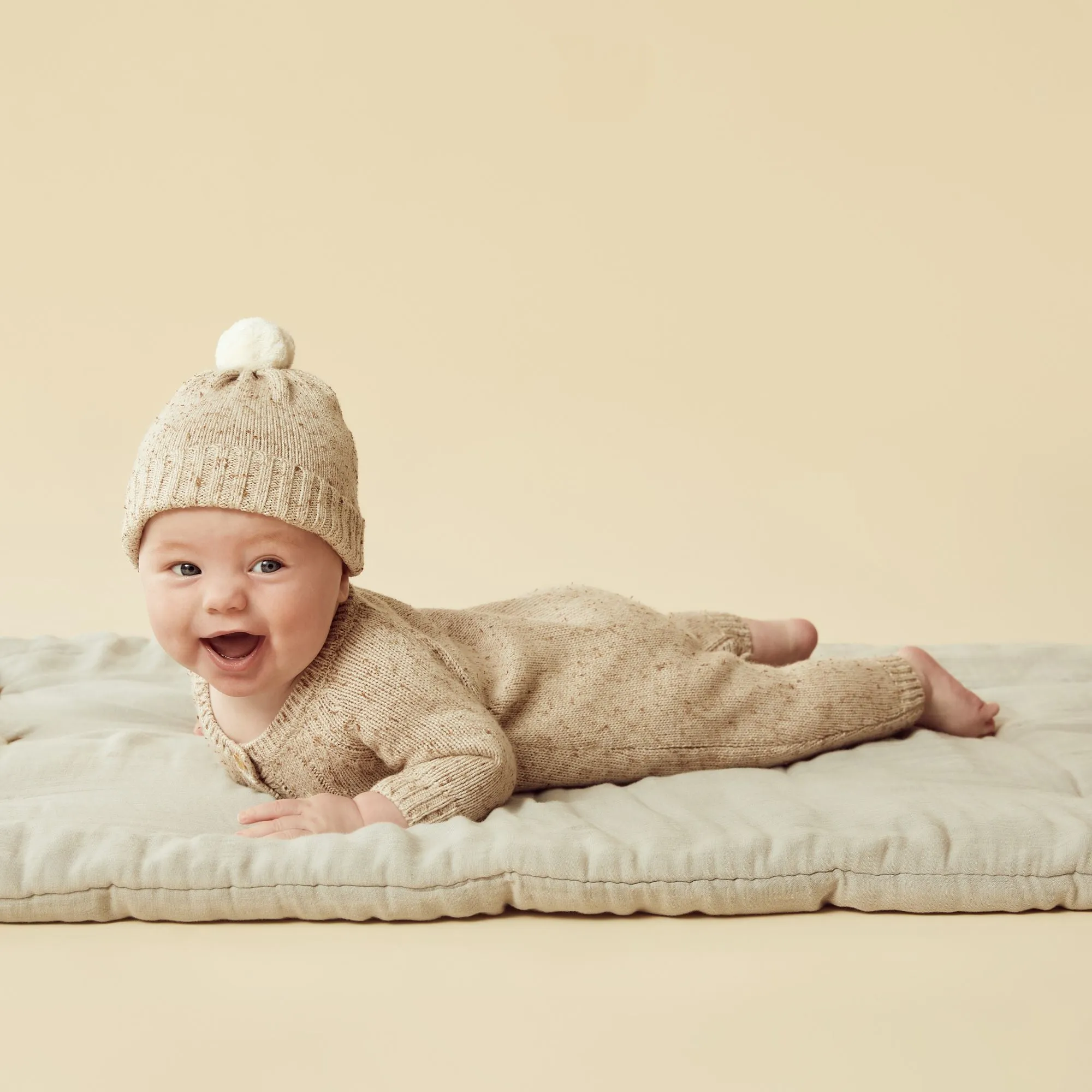 Wilson   Frenchy Knitted Hat - Almond Fleck