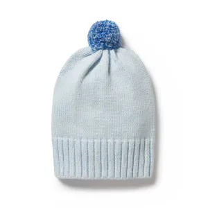 Wilson   Frenchy Knitted Hat - Bluebell Fleck