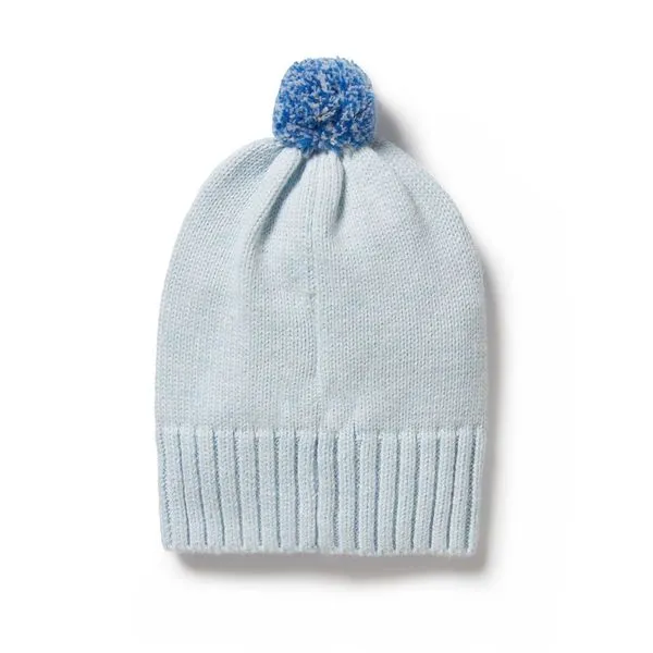 Wilson   Frenchy Knitted Hat - Bluebell Fleck